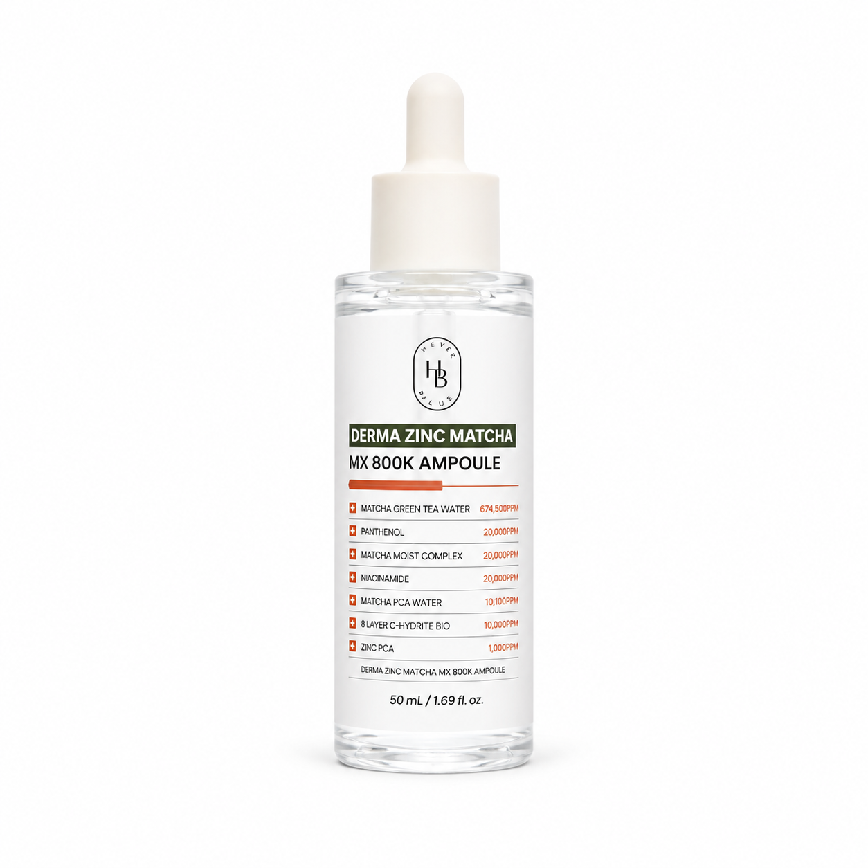 HEVEBLUE - Derma Zinc Matcha MX 800K Ampulle 50ml